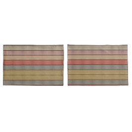 Lässiges blaues Grau mit Goldstreifen Kissenbezug