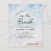 Lässiges Budget für Hochzeitsfeiern am Strand Flyer (Vorne)