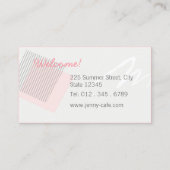 Lässiges Café / Coffee Shop Visitenkarte (Rückseite)