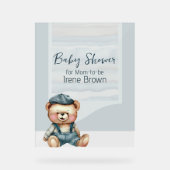 Lässiges Charming Baby Dusche Thema Akryllische Be Acrylschild (Vorderseite)