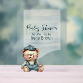 Lässiges Charming Baby Dusche Thema Akryllische Be Acrylschild