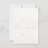 Lässiges Dinner-Menü mit schwarz-weiß-Graduierung Einladung (Rückseite)