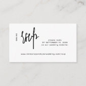 Lässiges Drehbuch Moderne Hochzeit Online-uAwg Begleitkarte (Vorderseite)