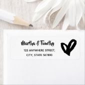 Lässiges Drehbuch und Herzdoodle | Schwarz (Insitu)