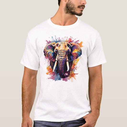 Lässiges Elephant T-Shirt (Vorderseite)