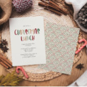 Lässiges festes Weihnachtsfest Einladung