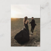 Lässiges Foto Begleitkarte (Rückseite)