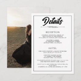 Lässiges Foto Begleitkarte