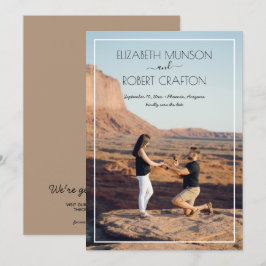 Lässiges Foto Hochzeit speichert das Datum Save The Date