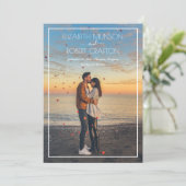 Lässiges Foto Hochzeit speichert das Datum Save The Date (Stehend Vorderseite)