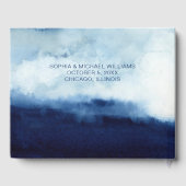 Lässiges Foto Hochzeitsvorgabe eines benutzerdefin Gästebuch (Rückseite)