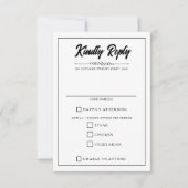 Lässiges Foto RSVP Karte (Vorderseite)