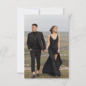 Lässiges Foto RSVP Karte (Rückseite)