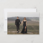 Lässiges Foto RSVP Karte (Rückseite)