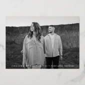 Lässiges Foto Save the Date Folieneinladung (Vorderseite)