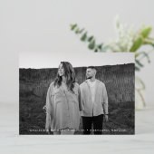 Lässiges Foto Save the Date Folieneinladung (Stehend vorne)