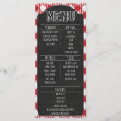 Lässiges GRILLEN Grillen Party-Halbpensionszeichen Menükarte (Vorderseite)