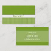 Lässiges Grün Visitenkarte (Vorne/Hinten)