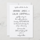 Lässiges handgeschriebenes Typografie Kraft-Foto Einladung (Vorderseite)