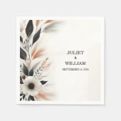 Lässiges Herz Nichts Extravagant nur Liebe Hochzei Serviette (Vorderseite)