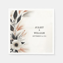 Lässiges Herz Nichts Extravagant nur Liebe Hochzei Serviette