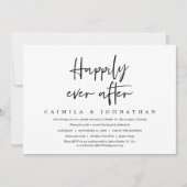 Lässiges Hochzeitserlebnis-Party, glücklicherweise Einladung (Vorderseite)