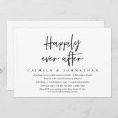 Lässiges Hochzeitserlebnis-Party, glücklicherweise Einladung (Vorne/Hinten)