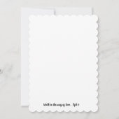 Lässiges Land West Bergstrasse Blume Hochzeit Einladung (Rückseite)