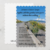 Lässiges Land West Bergstrasse Blume Hochzeit Einladung (Vorne/Hinten)