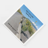 Lässiges Land West Bergstrasse Blume Serviette (Ecke)