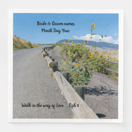 Lässiges Land West Bergstrasse Blume Serviette