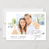 Lässiges Minimalistisches Foto Magneteinladung (Vorderseite)