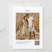 Lässiges Minimalistisches Nichts Extravagant nur L Einladung (Rückseite)