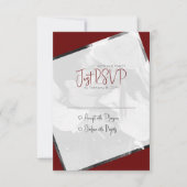 Lässiges modernes Minimalistisches HochzeitsFoto RSVP Karte (Vorderseite)