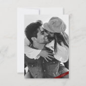 Lässiges modernes Minimalistisches HochzeitsFoto RSVP Karte (Rückseite)