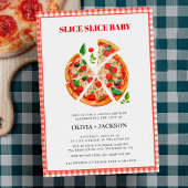 Lässiges modernes Pizza-Party Hochzeitsdusche Einladung