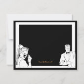 Lässiges oder formales Party Einladung (Rückseite)