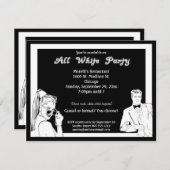 Lässiges oder formales Party Einladung (Vorne/Hinten)