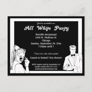 Lässiges oder formales Party Einladung