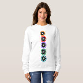 Lässiges Schwarzes Frucht Sweatshirt (Vorne ganz)