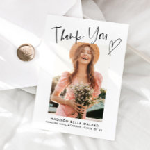 Lässiges Script Abschluss Foto Vielen Dank