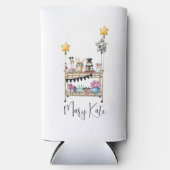 Lässiges Script Bar Cart Abschluss 2023 Selters Dosenkühler (Vorderseite)