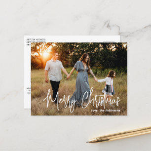 Lässiges Script Foto Modernes Weihnachten