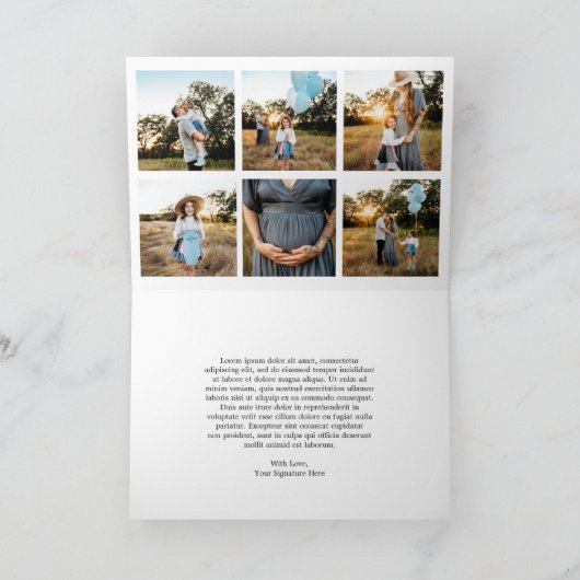 Lässiges Script Foto Modernes Weihnachten (Innenseite)