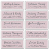 Lässiges Skript-Gästeschrift Aufkleber (Vorderseite)