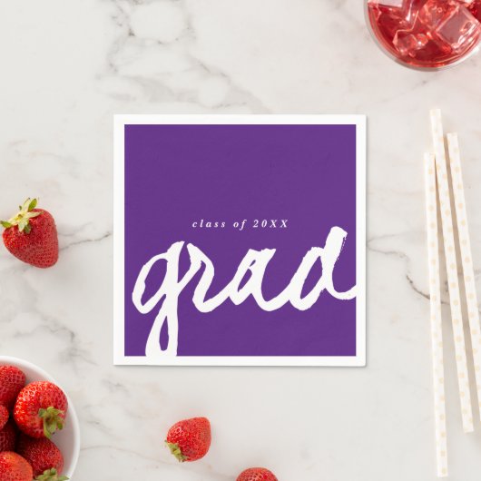 Lässiges Skript Grad | Graduierungspartei Serviette (Beispiel)