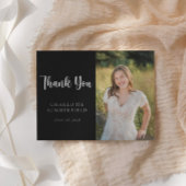 Lässiges Skript Moderner Abschluss Danke Karte