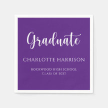 Lässiges Skript Modernes Abschluss Papier Napkins