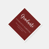 Lässiges Skript Modernes Abschluss Papier Serviette (Ecke)