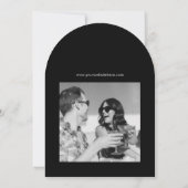 Lässiges Skript Save the Date Freie Getränke Hochz Einladung (Rückseite)